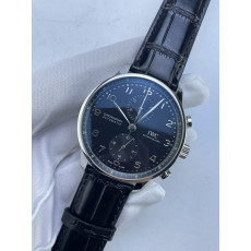 (준비완료/특급배송)NO.3843/ZF공장 V3 IWC IW3716 포루트기저 블랙다이얼 가죽