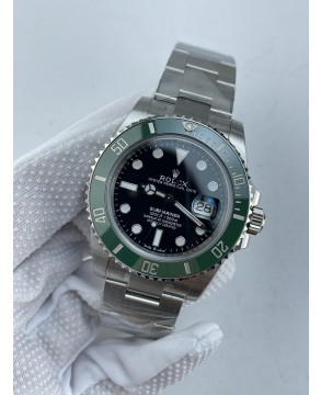 (준비완료/특급배송)NO.4399/QP공장 롤렉스 서브마리너 신형 41mm 블랙다이얼 그린세라믹 인서트 최신형 스타벅스